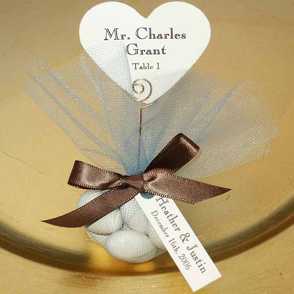Jordan Almond Favors with Place Card, Traditional Saying or Personalized Tag, Ribbon, and Tulle - DIY Kit